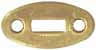 Inlay, Slotted Oval, 
1.11" by 0.55", brass 0.050" thick
slot is 0.13" by 0.37"